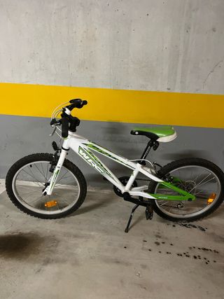 Bici niño blanca con marchas