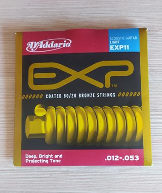Cuerdas D'Addario EXP11 Acústica Light