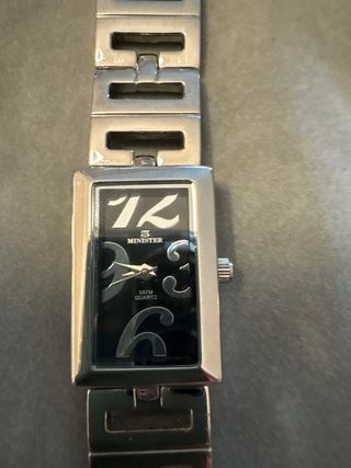 Reloj MINISTER Plata y Negro