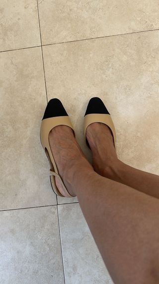 Chanel Slingback Beige 