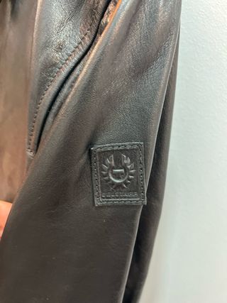 Cazadora Belstaff Cuero Negra Talla M