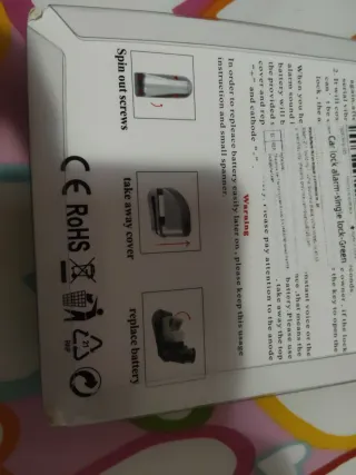 Bloqueo Antirrobo Alarma Disco Freno nuevo.