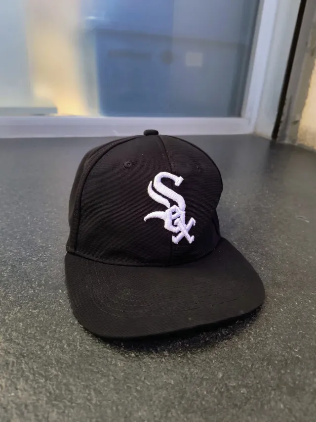 Boné New Era Branco Sox Preto