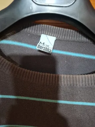 Jersey Bershka rayas azules y grises
