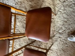 Lote 6 Sillas Comedor Madera y Piel Sintética