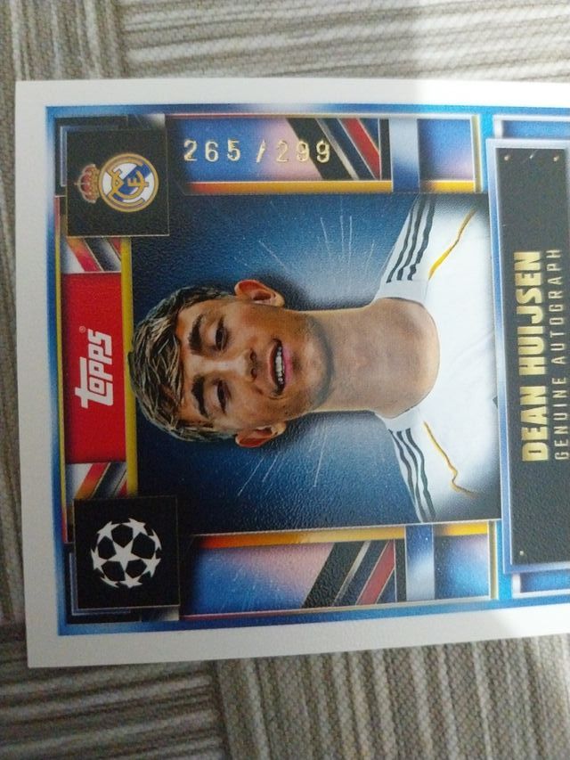Carta Firmada Dean Huijsen Topps Real Madrid