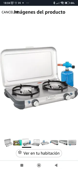 Hornillo de gas 2 fuegos