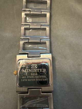 Reloj MINISTER Plata y Negro