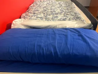 Conjunto juvenil 2 camas y armarios