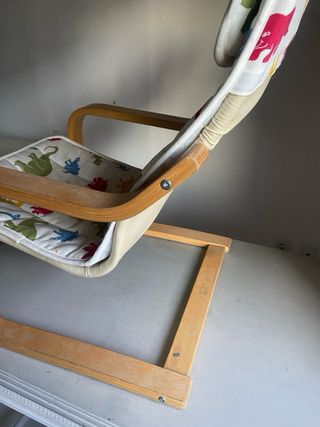 Mecedora infantil funda dinosaurios Poang Ikea