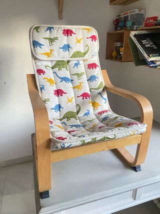 Mecedora infantil funda dinosaurios Poang Ikea