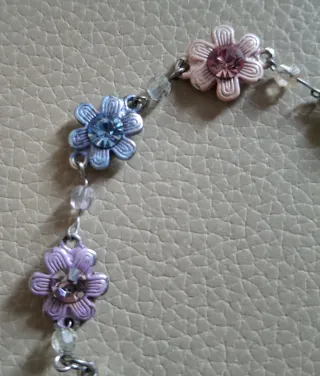 Pulsera flores niña multicolor