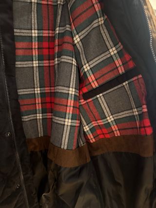 Cazadora efecto ante hombre negra