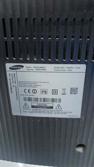 SMART TV SAMSUNG 55" 4K. CURVA