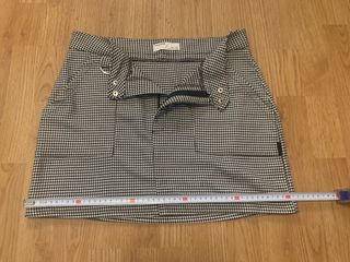 Falda corta pata de gallo