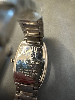 Reloj Minister Plata y Blanco