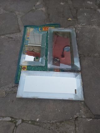 Cristales de espejo para puertas de entrepaños