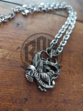 Collana con ciondolo aquila Live to Ride