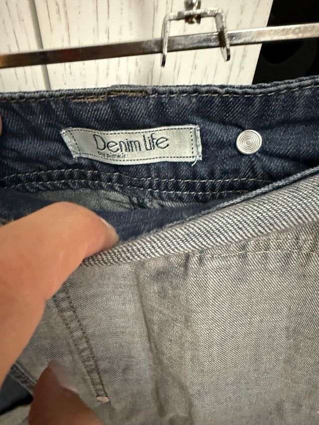 Peto vaquero corto con tirantes