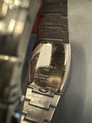 Reloj Minister Esfera Azul y Correa Plateada