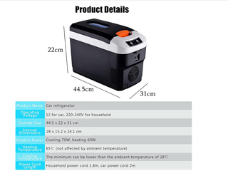 Mini Nevera Eléctrica 12V Frío/Calor