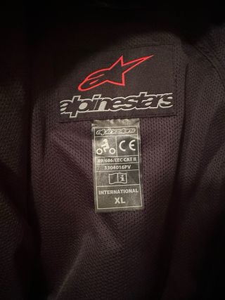 Chaqueta Moto Alpinestars Verano Negra