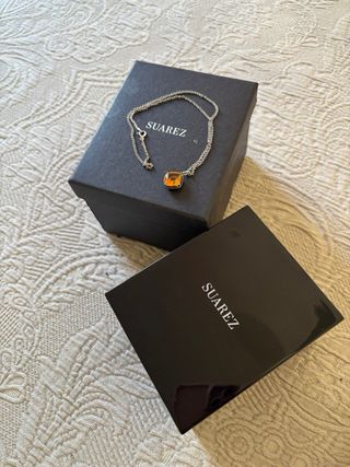Colgante Suárez Citrino Plata