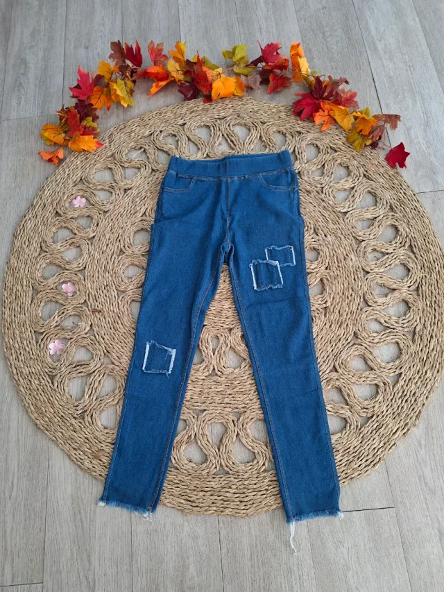 Leggings vaqueros mujer con parches