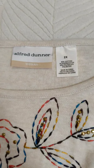 Jersey algodón casual y floral talla 50-52