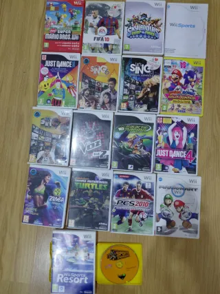 Nintendo Wii Negra con Accesorios