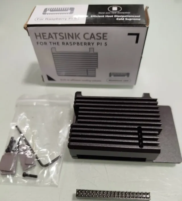 Heatsink Case Raspberry Pi 5 Aluminio
