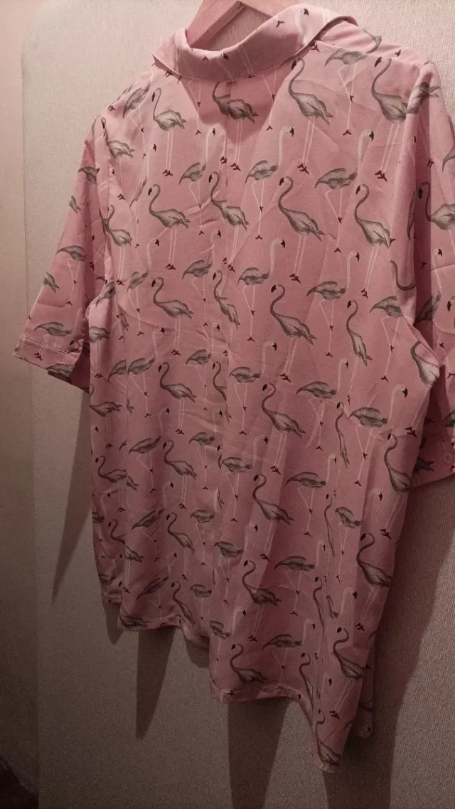 Blusa rosa flamencos XXL
