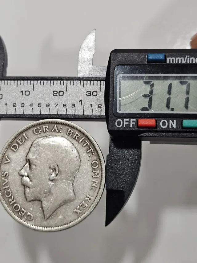 Moneda Plata George V 1915 Reino Unido