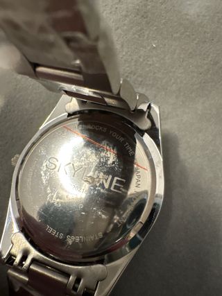 Reloj SKYLINE Plata y Turquesa con Cristales