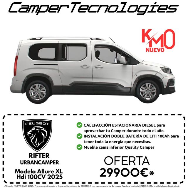 Peugeot Rifter Camper 2025