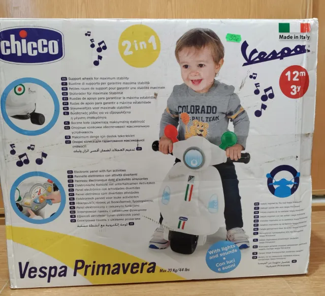 Moto Vespa Primavera Chicco 2 en 1