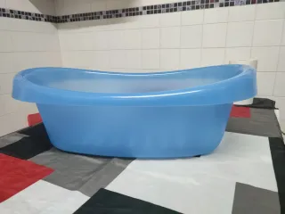 Bañera bebé Ikea azul