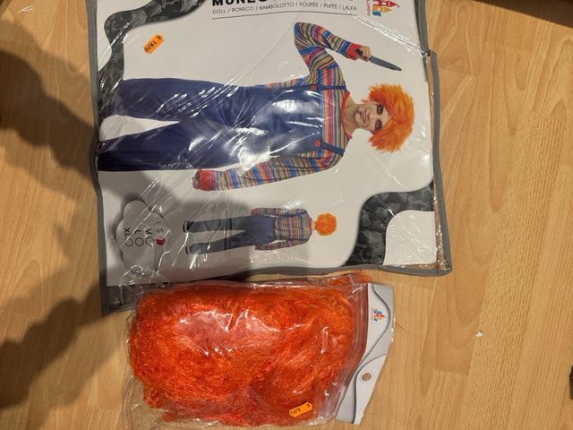 Disfraz Muñeco Asesino Chucky Talla M incluye pelu