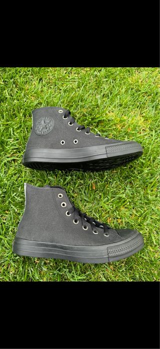 Zapatillas Converse All Star Negras piel T38 

