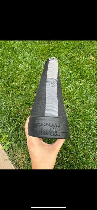 Zapatillas Converse All Star Negras piel T38 
