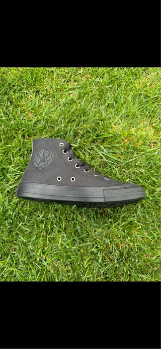 Zapatillas Converse All Star Negras piel T38 
