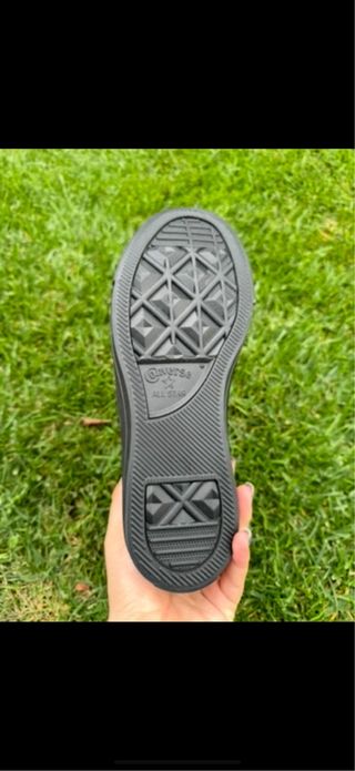 Zapatillas Converse All Star Negras piel T38 
