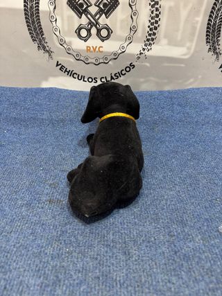 Perro Adorno Coche Clasico Negro grande 25cm