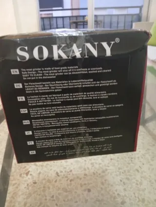 Picadora de Carne Eléctrica SOKANY Nueva