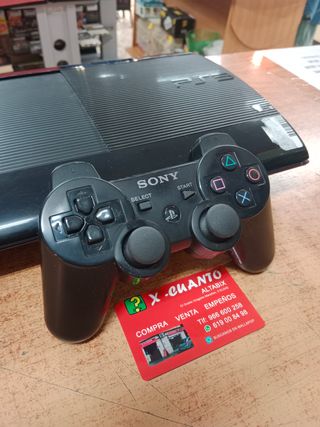 CONSOLA SONY PS3 S SLIM 12GB CON MANDO Y CABLES