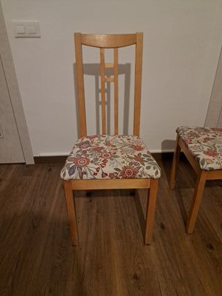 4 Sillas Comedor Madera