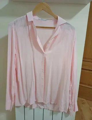 Camisa rosa Mango
