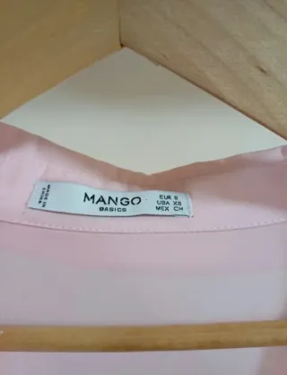 Camisa rosa Mango