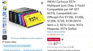 Cartucce INK4U 937e Multipack 5 pezzi