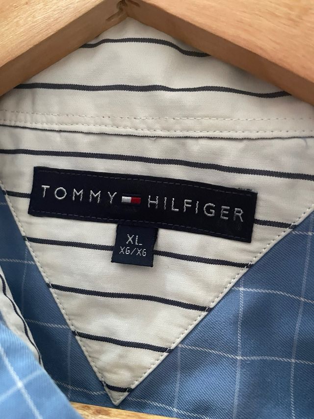 Camisa Tommy Hilfiger azul cuadros